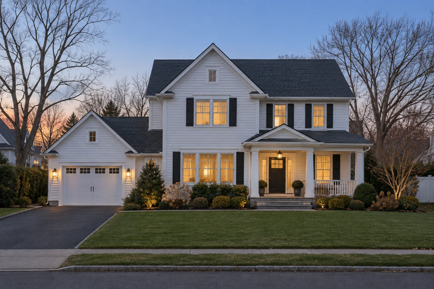 Home before the proposed lighting design